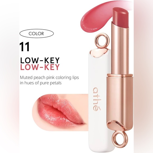 ATHÉ Authentic Lip Balm 11 LOW-KEY, Vegan Vital Glow Moisturizing Lip Balm - Picture 2 of 8